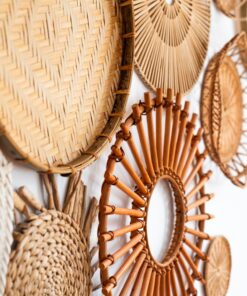 Rattan Wandkorb Set Natur